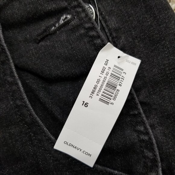 Old Navy Black Women's Jeans Overalls - Picture 3 of 8